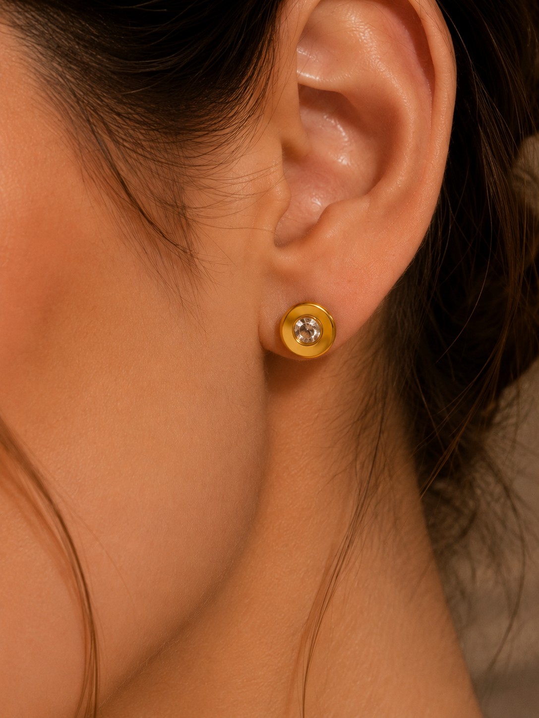 Crystal Dot Earrings