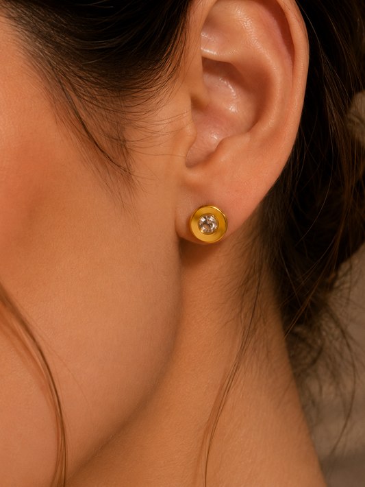 Crystal Dot Earrings