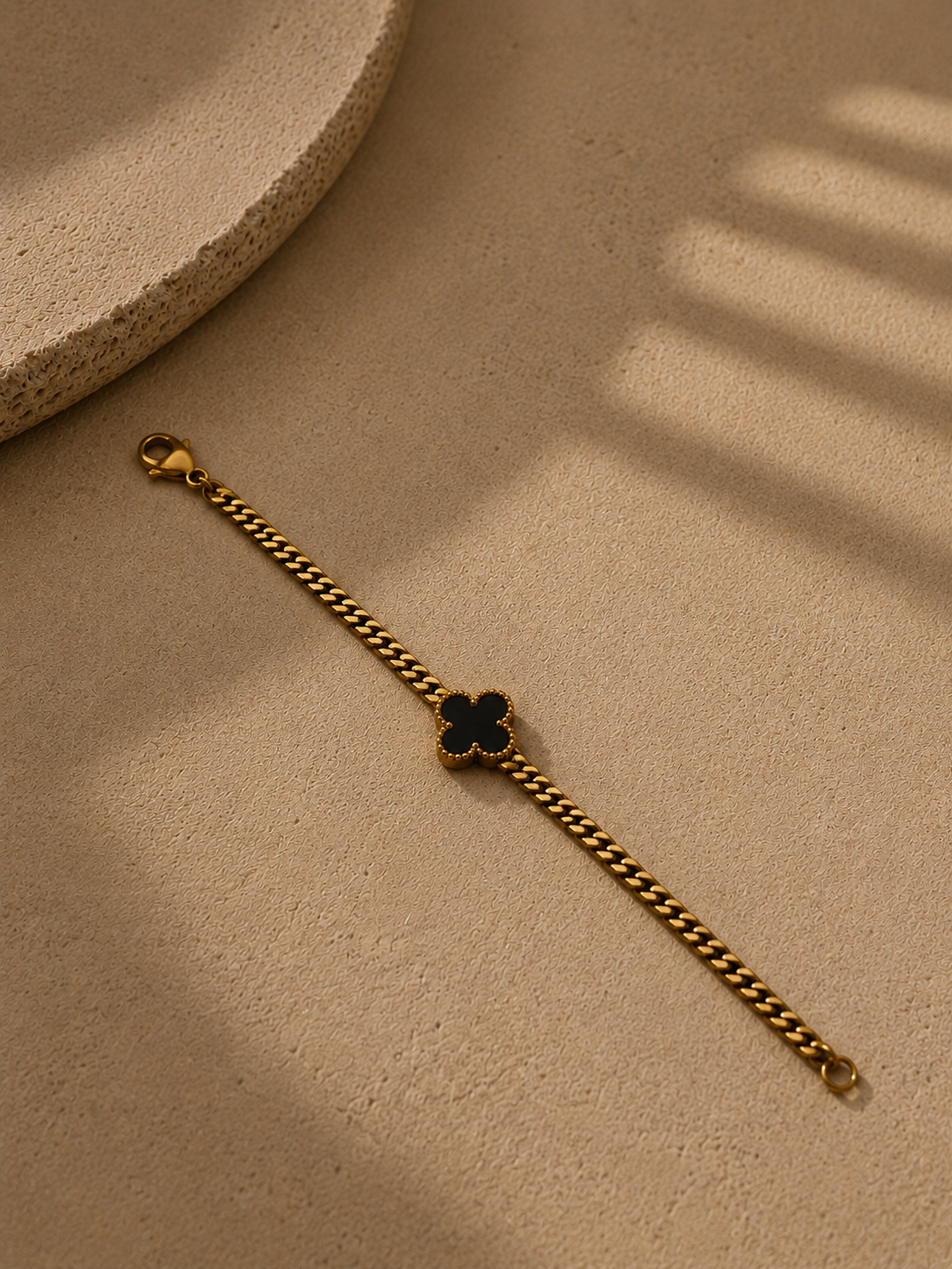 Midnight Clover Bracelet