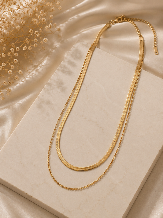 Golden Duo Necklace