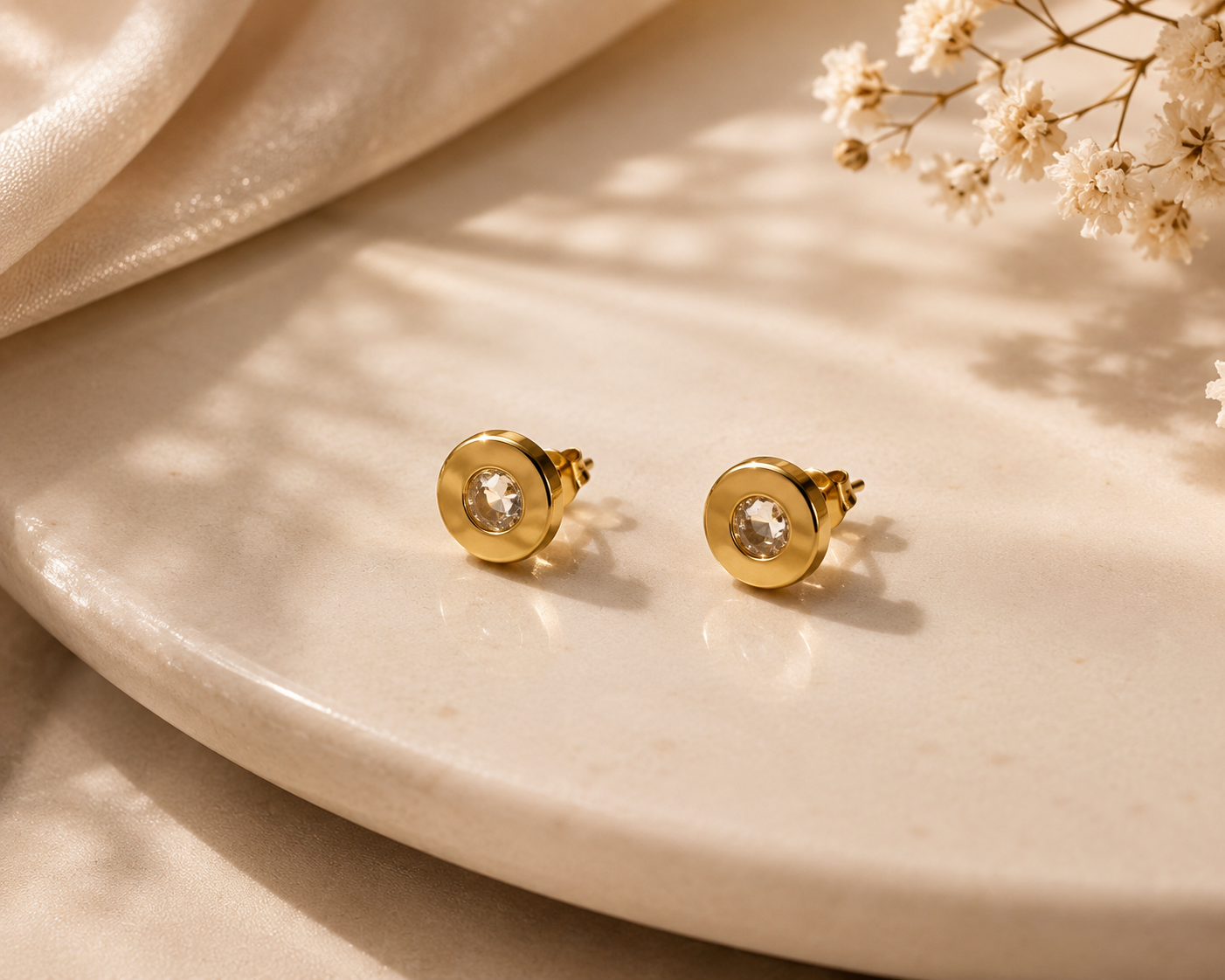Crystal Dot Earrings