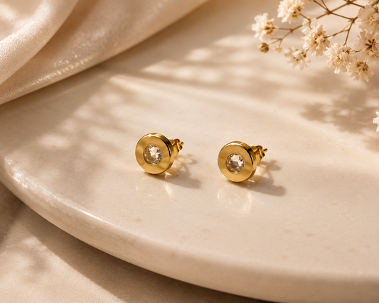 Crystal Dot Earrings