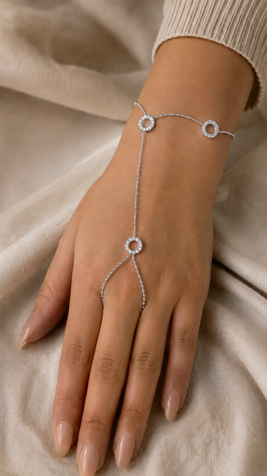 Silver Eterna Hand Chain