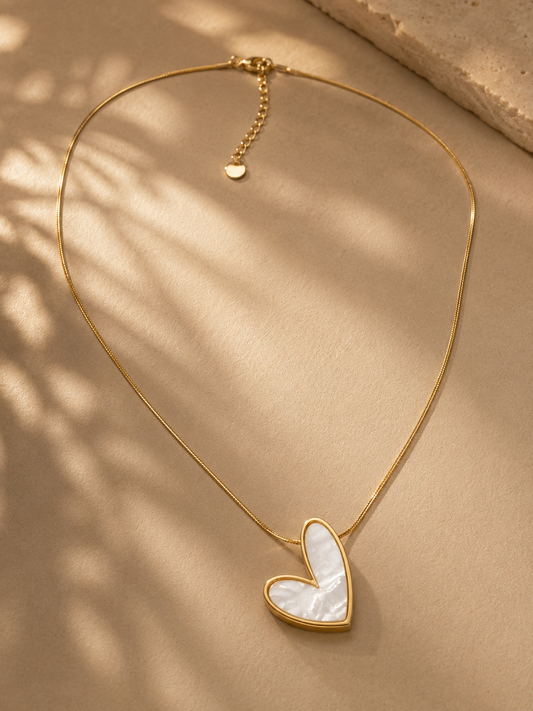 Pearl Heart Necklace